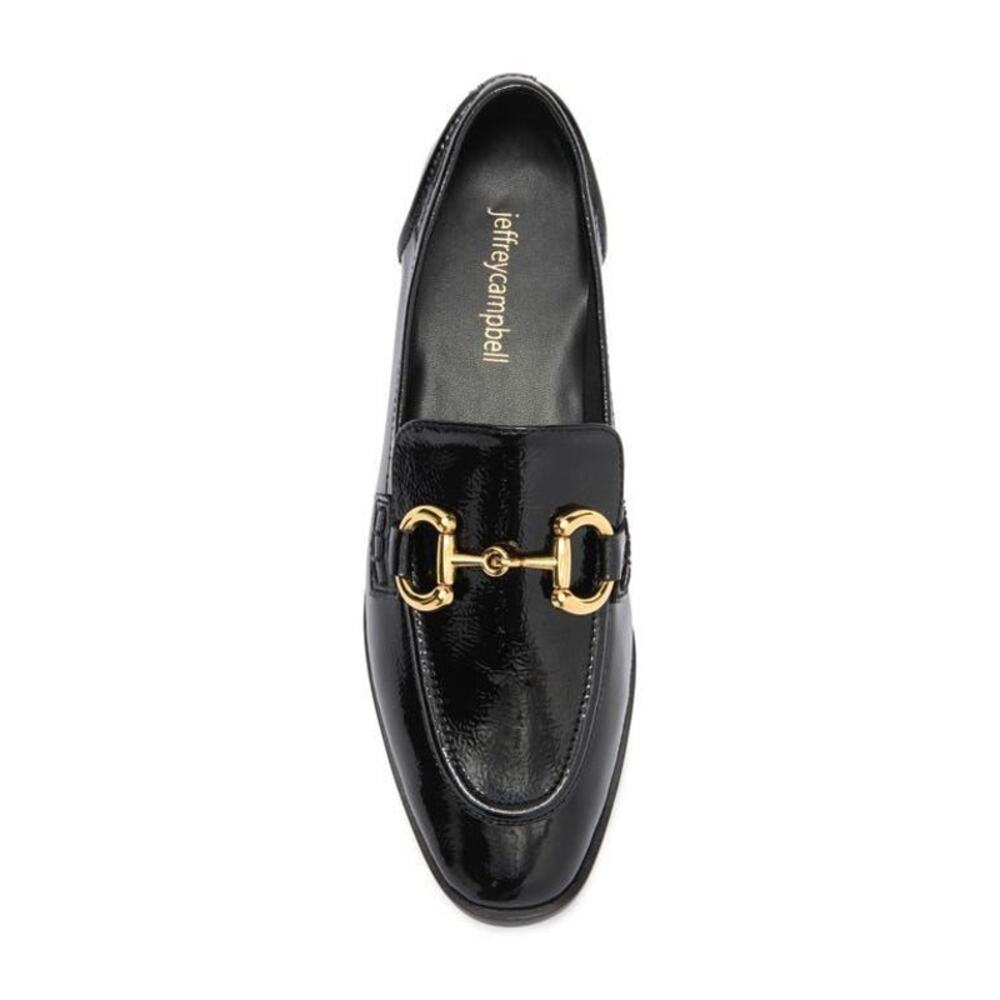 Jeffrey Campbell Addie Bit Black‎ Patent Leather  - Size 5